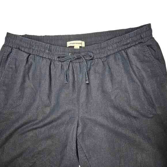 Amazon Essentials Black Linen Women's Pants Size XXL - Picture 3 of 11